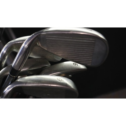 2053 - Taylor Made R5 full golf set to include Ping putter, Taylor Made burner driver with Taylor made stan... 