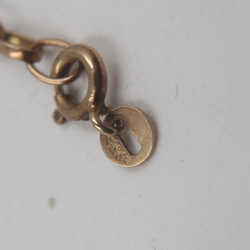 25 - 9ct gold neck chain, clasp broken, L: 67 cm, 4.7g. UK P&P Group 0 (£6+VAT for the first lot and £1+V... 