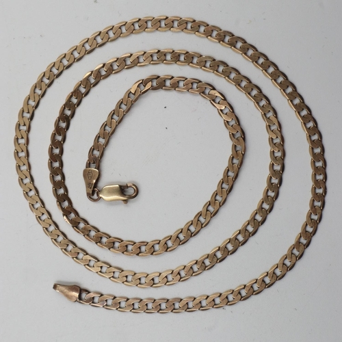 65 - 9ct gold neck chain, L: 49 cm, 8.9g. UK P&P Group 0 (£6+VAT for the first lot and £1+VAT for subsequ... 