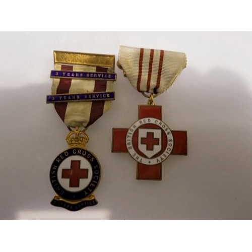 1059 - Two WWII Red Cross medals, one inscribed to T. W. Copson. UK P&P Group 1 (£16+VAT for the first lot ... 