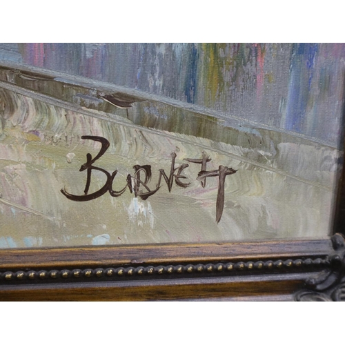 2005 - J M Burnett in the manner of Caroline Burnett (American 1877-1950): oil on canvas, Parisian street s... 