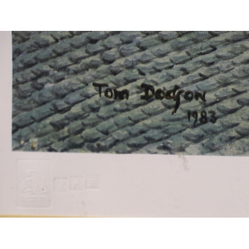 2025 - Tom Dodson (1910-1991): artist signed print, The Saturday Matinee,  with Fine Arts Gallery stamp, im... 