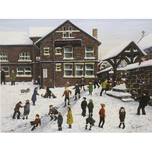 2025 - Tom Dodson (1910-1991): artist signed print, The Saturday Matinee,  with Fine Arts Gallery stamp, im... 