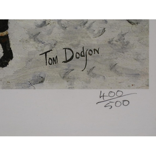 2025 - Tom Dodson (1910-1991): artist signed print, The Saturday Matinee,  with Fine Arts Gallery stamp, im... 