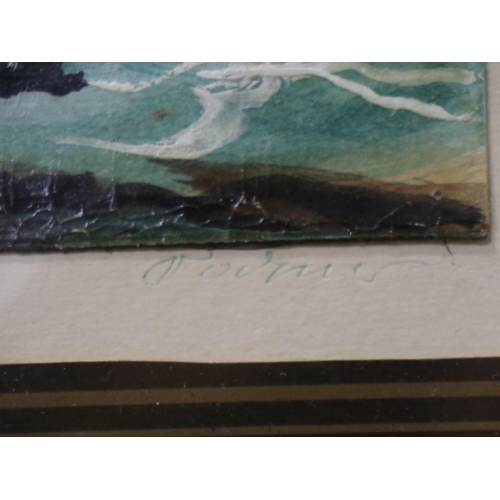 2051 - J Zoel (20th century continental school): pair of oils laid on card, coastal scenes, indistinctly si... 