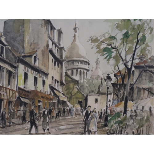 2058 - Franz Herbelot (French b.1940): a pair of limited edition prints, Parisian street scenes, each image... 