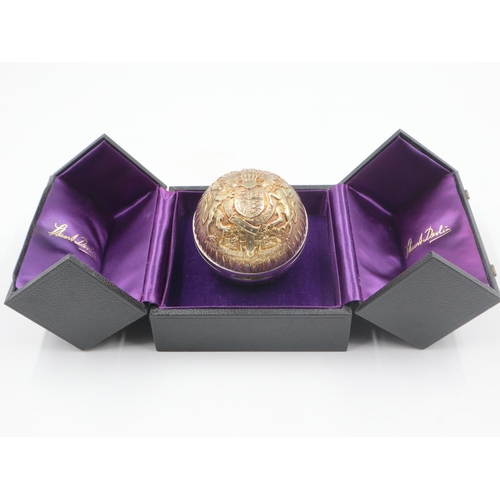 150 - Stuart Devlin silver gilt surprise orb from The Royal Silver Wedding, limited edition no.20. UK P&P ... 