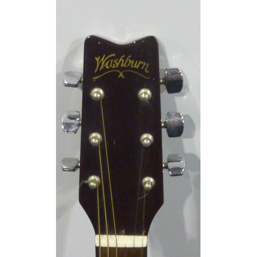 343 - Washburn D10N acoustic guitar. Not available for in-house P&P