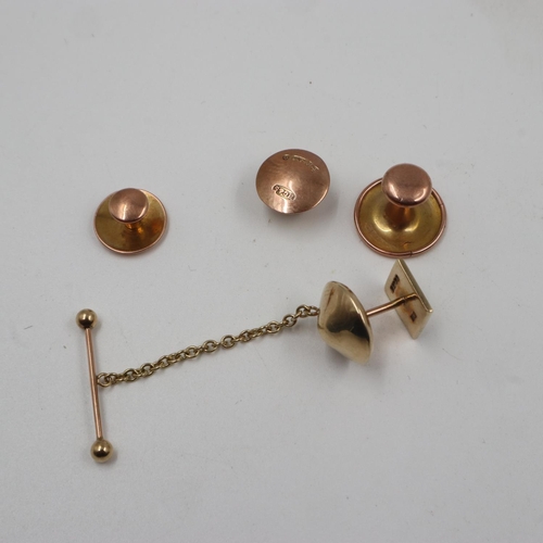 68 - 9ct gold pins and studs, 5.1g. UK P&P Group 1 (£16+VAT for the first lot and £2+VAT for subsequent l... 