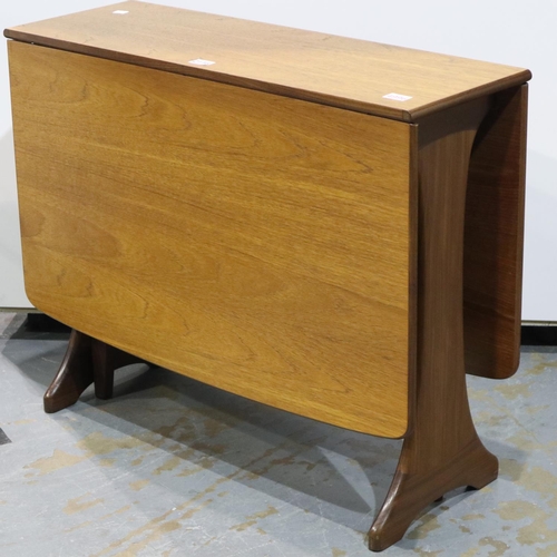 2116 - G Plan teak drop leaf table, H: 145 cm. Not available for in-house P&P