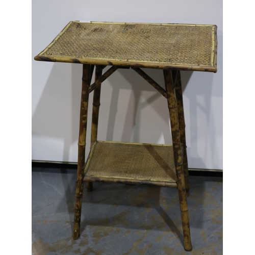 2123 - Late 19th/early 20th century bamboo framed table, 53 x 36 x 73 cm H. Not available for in-house P&P