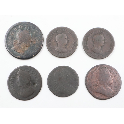 2016 - Six circulated early milled farthings. UK P&P Group 0 (£6+VAT for the first lot and £1+VAT for subse... 