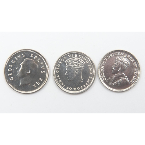 2043 - Three silver denominations of British territories. UK P&P Group 0 (£6+VAT for the first lot and £1+V... 