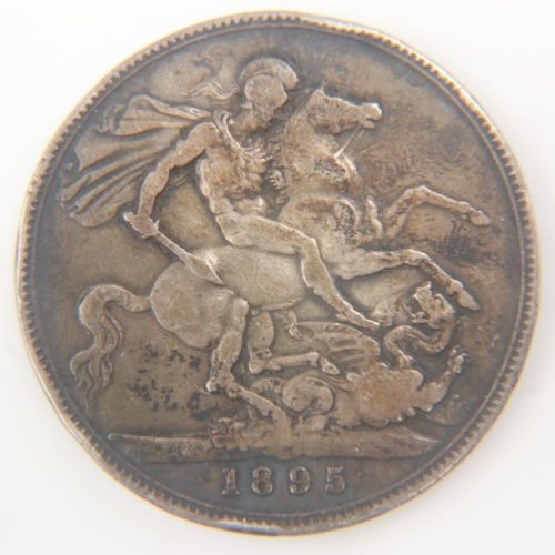 2048 - 1895 silver crown of Queen Victoria - GF.  UK P&P Group 0 (£6+VAT for the first lot and £1+VAT for s... 