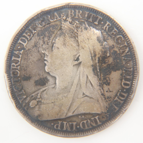 2048 - 1895 silver crown of Queen Victoria - GF.  UK P&P Group 0 (£6+VAT for the first lot and £1+VAT for s... 