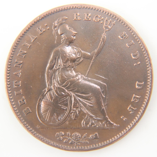 2052 - 1853 penny of Queen Victoria - aVF.  UK P&P Group 0 (£6+VAT for the first lot and £1+VAT for subsequ... 