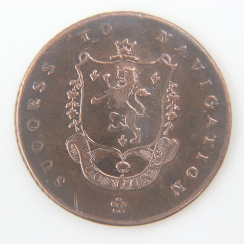 2056 - Early milled Manchester trade navigation token - gVF.  UK P&P Group 0 (£6+VAT for the first lot and ... 