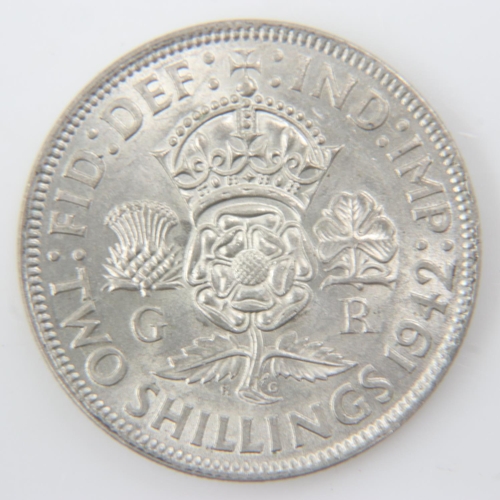 2058 - 1942 silver florin of George VI - nEF.  UK P&P Group 0 (£6+VAT for the first lot and £1+VAT for subs... 