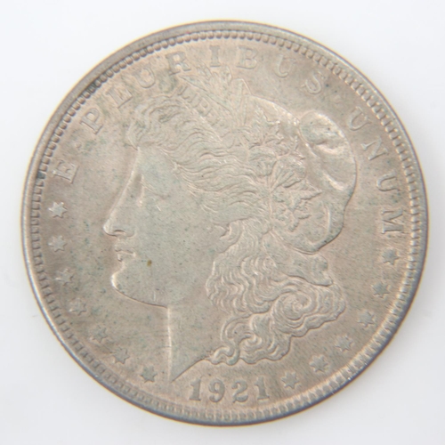 2067 - 1921 USA silver Morgan dollar. UK P&P Group 0 (£6+VAT for the first lot and £1+VAT for subsequent lo... 