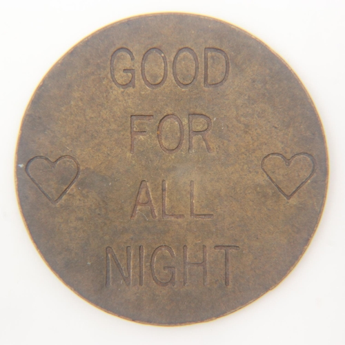 2074 - Red Dog Saloon Virginia City, token for one screw. UK P&P Group 0 (£6+VAT for the first lot and £1+V... 