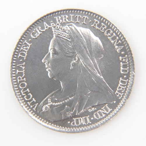 2091 - 1901 silver sixpence of Queen Victoria - aEF. UK P&P Group 0 (£6+VAT for the first lot and £1+VAT fo... 