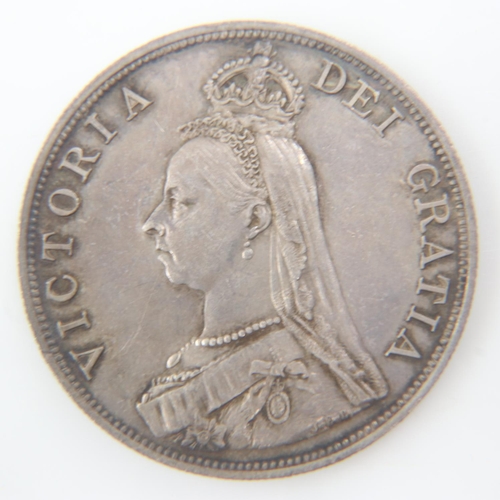 2097 - 1887 silver double florin of Queen Victoria. UK P&P Group 0 (£6+VAT for the first lot and £1+VAT for... 