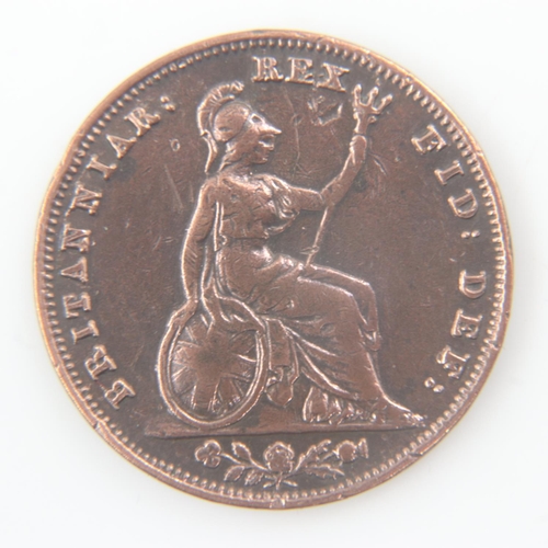 2105 - 1835 farthing of William IV - aVF.  UK P&P Group 0 (£6+VAT for the first lot and £1+VAT for subseque... 