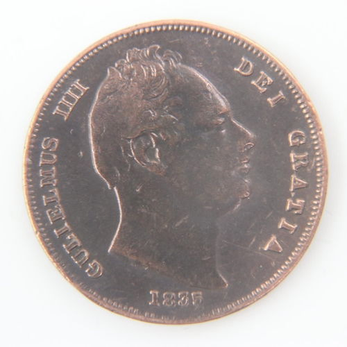 2105 - 1835 farthing of William IV - aVF.  UK P&P Group 0 (£6+VAT for the first lot and £1+VAT for subseque... 