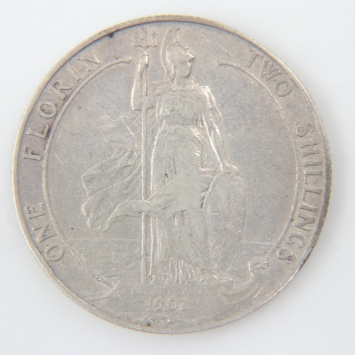 2107 - 1903 silver florin of Edward VII - VF .  UK P&P Group 0 (£6+VAT for the first lot and £1+VAT for sub... 