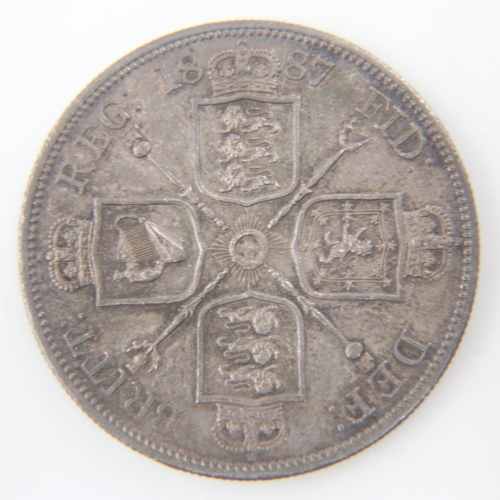 2109 - 1887 silver florin of Queen Victoria. UK P&P Group 0 (£6+VAT for the first lot and £1+VAT for subseq... 