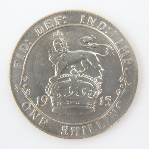 2112 - 1915 silver shilling of George V - gVF.  UK P&P Group 0 (£6+VAT for the first lot and £1+VAT for sub... 