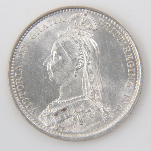 2116 - 1889 silver sixpence of Queen Victoria - aEF.  UK P&P Group 0 (£6+VAT for the first lot and £1+VAT f... 