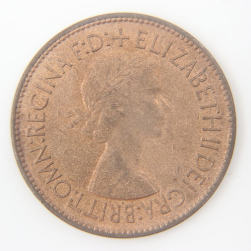 2134 - 1953 penny of Queen Elizabeth II - EF.  UK P&P Group 0 (£6+VAT for the first lot and £1+VAT for subs... 