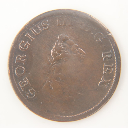 2162 - 1805 Hibernia half penny of George III - gF.  UK P&P Group 0 (£6+VAT for the first lot and £1+VAT fo... 