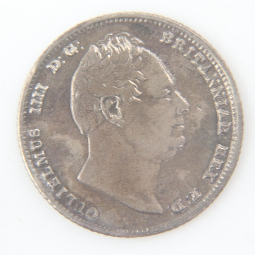 2181 - 1834 silver sixpence of William IV - VF toned.  UK P&P Group 0 (£6+VAT for the first lot and £1+VAT ... 