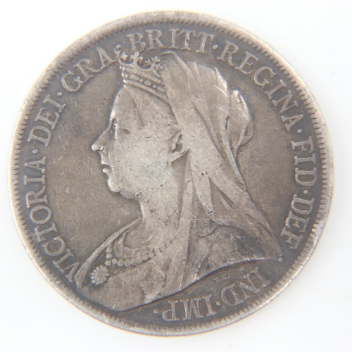 2189 - 1900 silver crown of Queen Victoria. UK P&P Group 0 (£6+VAT for the first lot and £1+VAT for subsequ... 