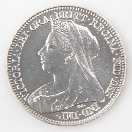 2195 - 1897 silver sixpence of Queen Victoria - aEF.  UK P&P Group 0 (£6+VAT for the first lot and £1+VAT f... 