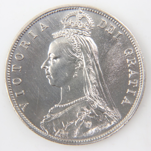 2204 - 1887 silver half crown of Queen Victoria - nEF.  UK P&P Group 0 (£6+VAT for the first lot and £1+VAT... 