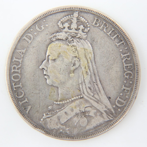 2240 - 1889 silver crown of Queen Victoria - VF.  UK P&P Group 0 (£6+VAT for the first lot and £1+VAT for s... 