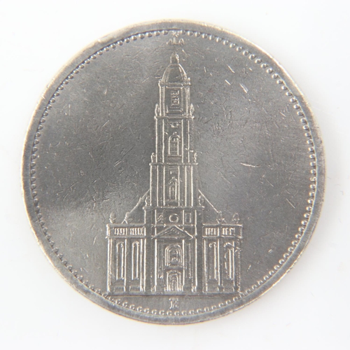 2249 - 1934 German silver 5 Reichsmark - VF.  UK P&P Group 0 (£6+VAT for the first lot and £1+VAT for subse... 