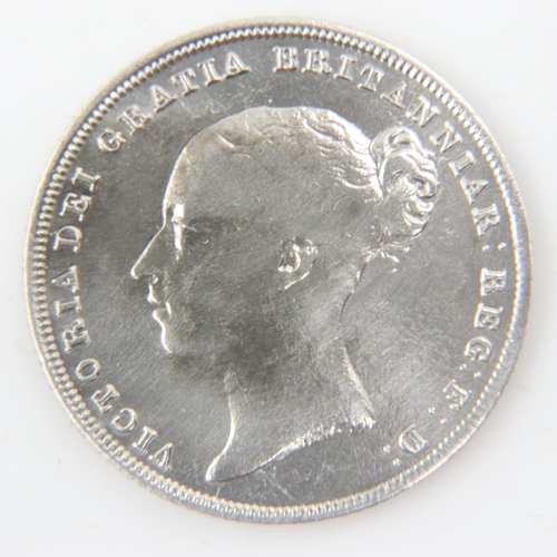 2252 - 1838 silver shilling of Queen Victoria - aVF.  UK P&P Group 0 (£6+VAT for the first lot and £1+VAT f... 