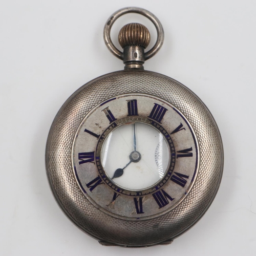 26 - Ladies sterling silver fob watch with a gentleman's sterling silver pocket watch, both for repair. U... 