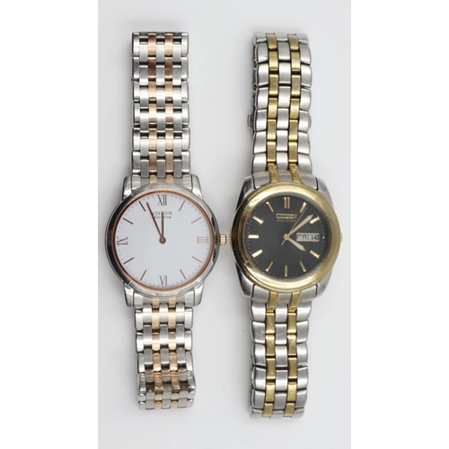 27 - CITIZEN: Two gents Eco-Drive wristwatches. UK P&P Group 1 (£16+VAT for the first lot and £2+VAT for ... 