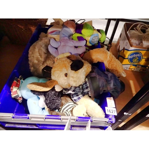 1627 - Crate of soft toys ( create is not included ). Not available for in-house P&P