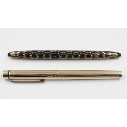 53 - Two Sheaffer fountain pens, one with 14ct gold nib. UK P&P Group 1 (£16+VAT for the first lot and £2... 