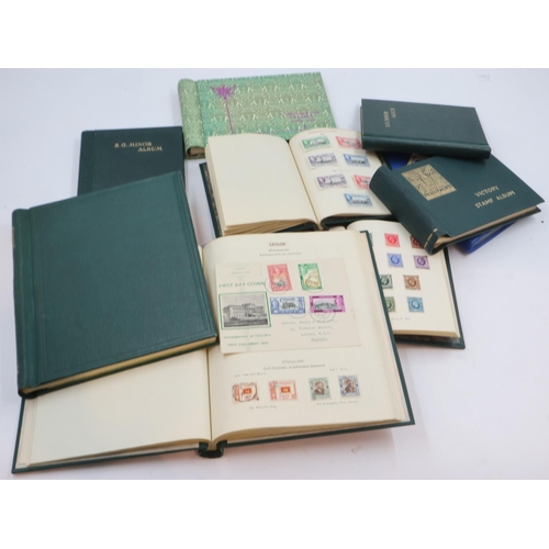 99 - Nine stamp albums of UK and world stamps. UK P&P Group 2 (£20+VAT for the first lot and £4+VAT for s... 