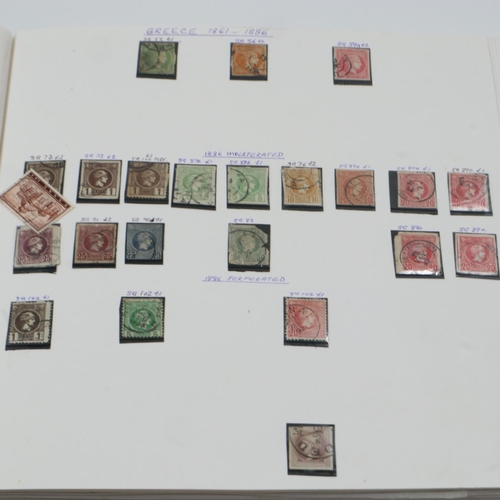 131 - Album of early Denmark and Greek stamps. UK P&P Group 2 (£20+VAT for the first lot and £4+VAT for su... 