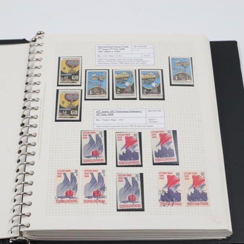 132 - Album of Czechoslovakia stamps, 1968-1970, including blocks. UK P&P Group 1 (£16+VAT for the first l... 