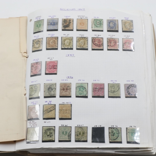 133 - Belgium stamp album 1851 and later, including German occupation. UK P&P Group 1 (£16+VAT for the fir... 