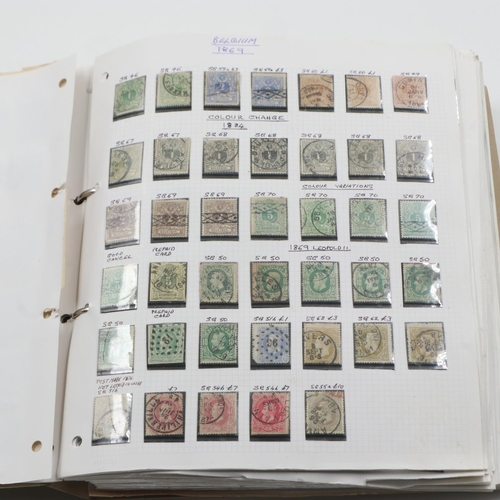 133 - Belgium stamp album 1851 and later, including German occupation. UK P&P Group 1 (£16+VAT for the fir... 